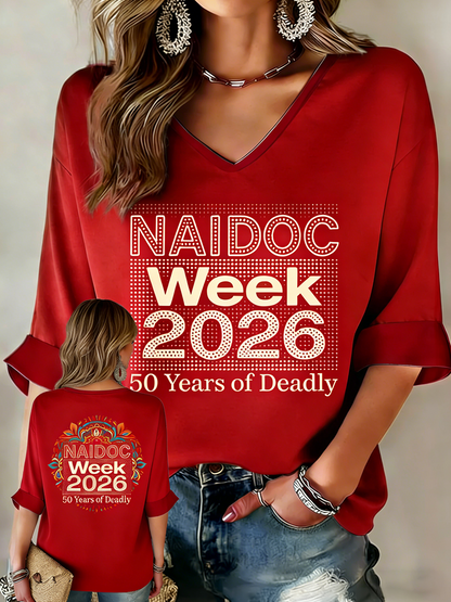 Women's AU Aboriginal Art NAIDOC Week Printed Tops