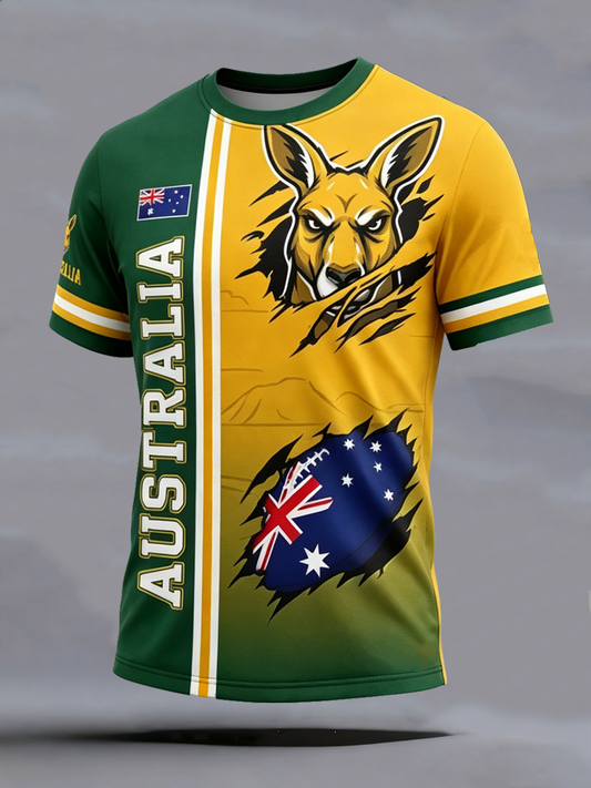 Men's Australian Football lovers short sleeves t-shirt
