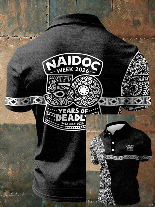 Men's AU Aboriginal Culture IT'S IN MY DNA  Short-Sleeve Polo Shirt