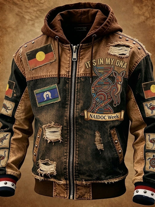 Men's AU Aboriginal Culture IT'S IN MY DNA  Hooded Sweatshirt
