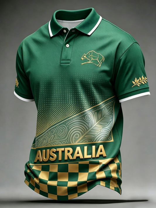 Men's Australian Football Lover Short Sleeve T-shirt