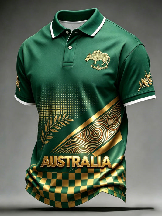 Men's Australian Football Lover Short Sleeve T-shirt