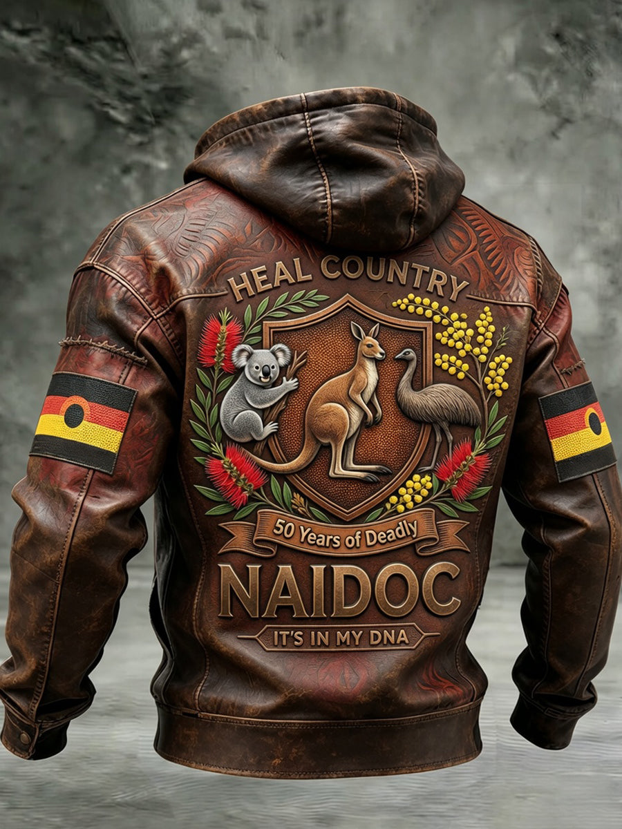 Retro Australian NAIDOC Week Art Print Casual Jacket