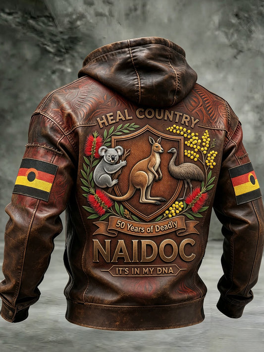 Retro Australian NAIDOC Week Art Print Casual Jacket
