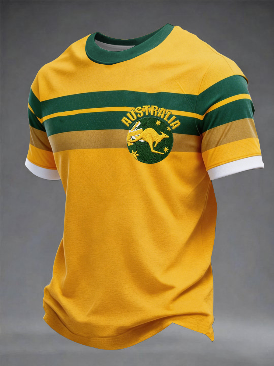 Men's Australian Football  lover Printed short sleeves t-shirt