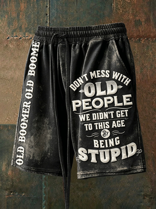 Men's Grumy Old Man Drawstring Shorts