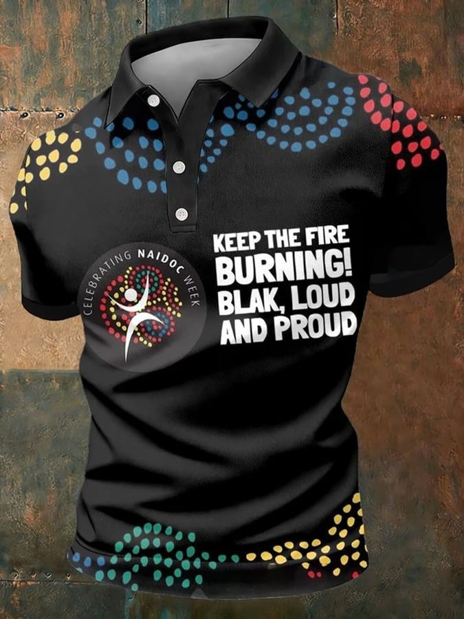 Men's Western Australia Day Printed Short Sleeve T-shirt
