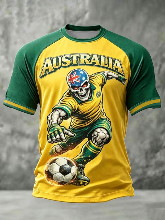 Men's Australian Football lover Print short sleeve t-shirt