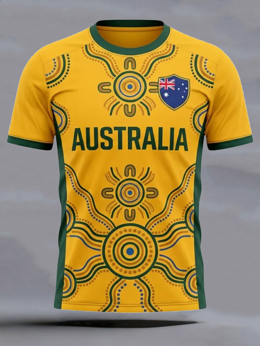 Men's  Australia Print short sleeves t-shirt