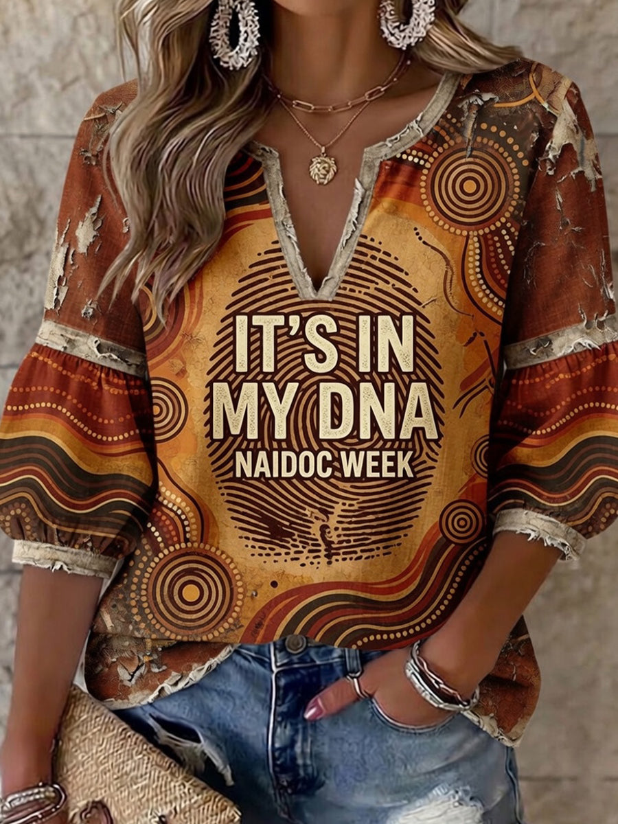 Retro Australian NAIDOC Week Art Print Casual Top