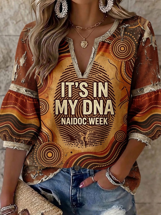 Retro Australian NAIDOC Week Art Print Casual Top