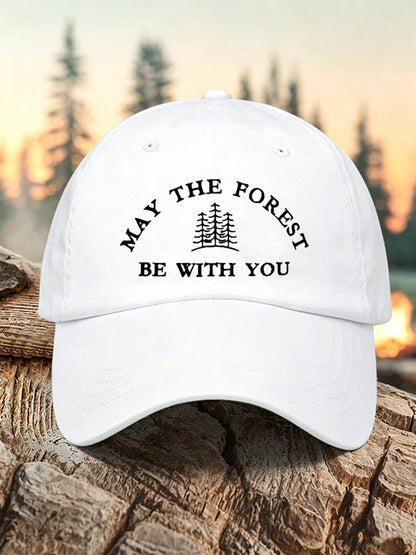 Unisex Resort May The Forest Be With You Print Cap