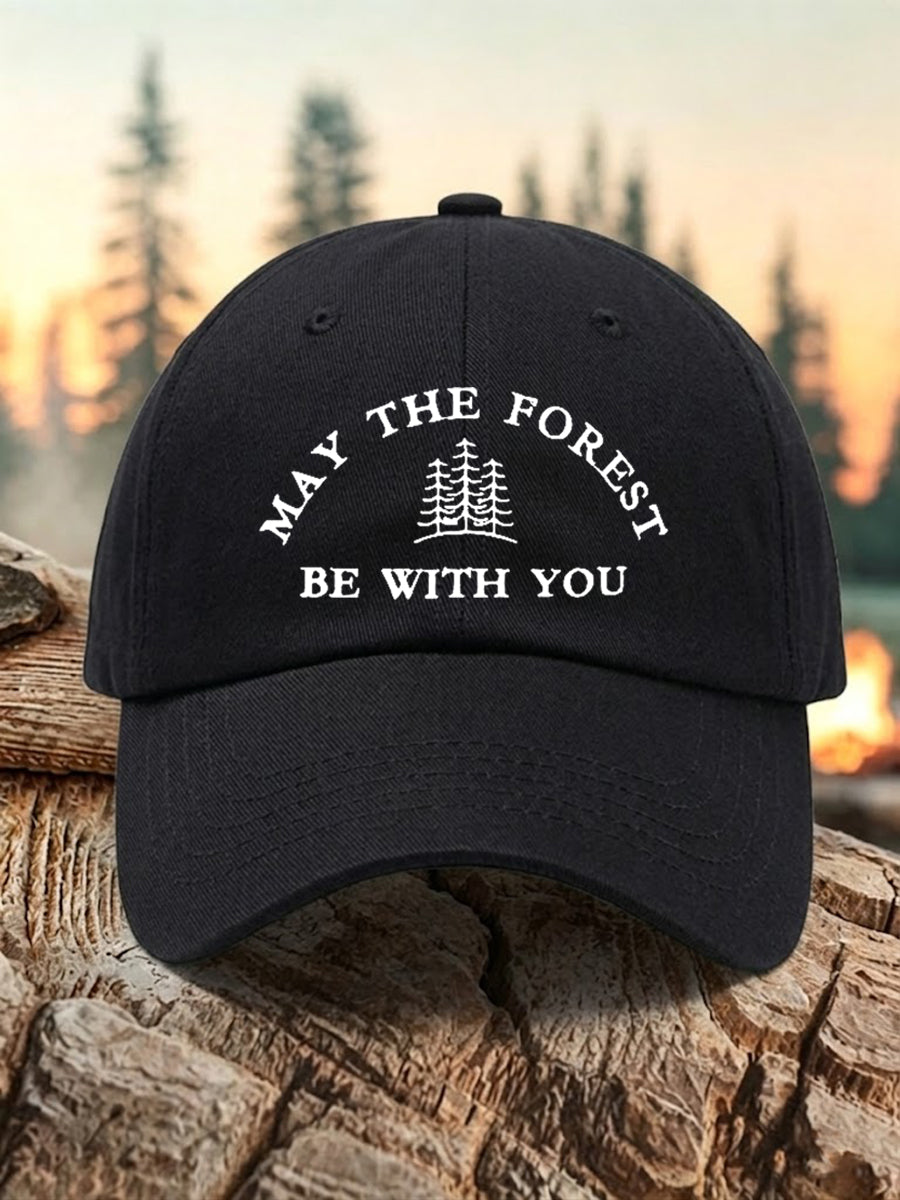 Unisex Resort May The Forest Be With You Print Cap