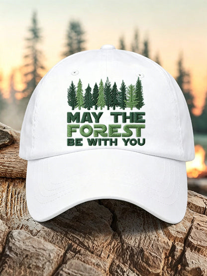 Unisex Resort May The Forest Be With You Print Cap