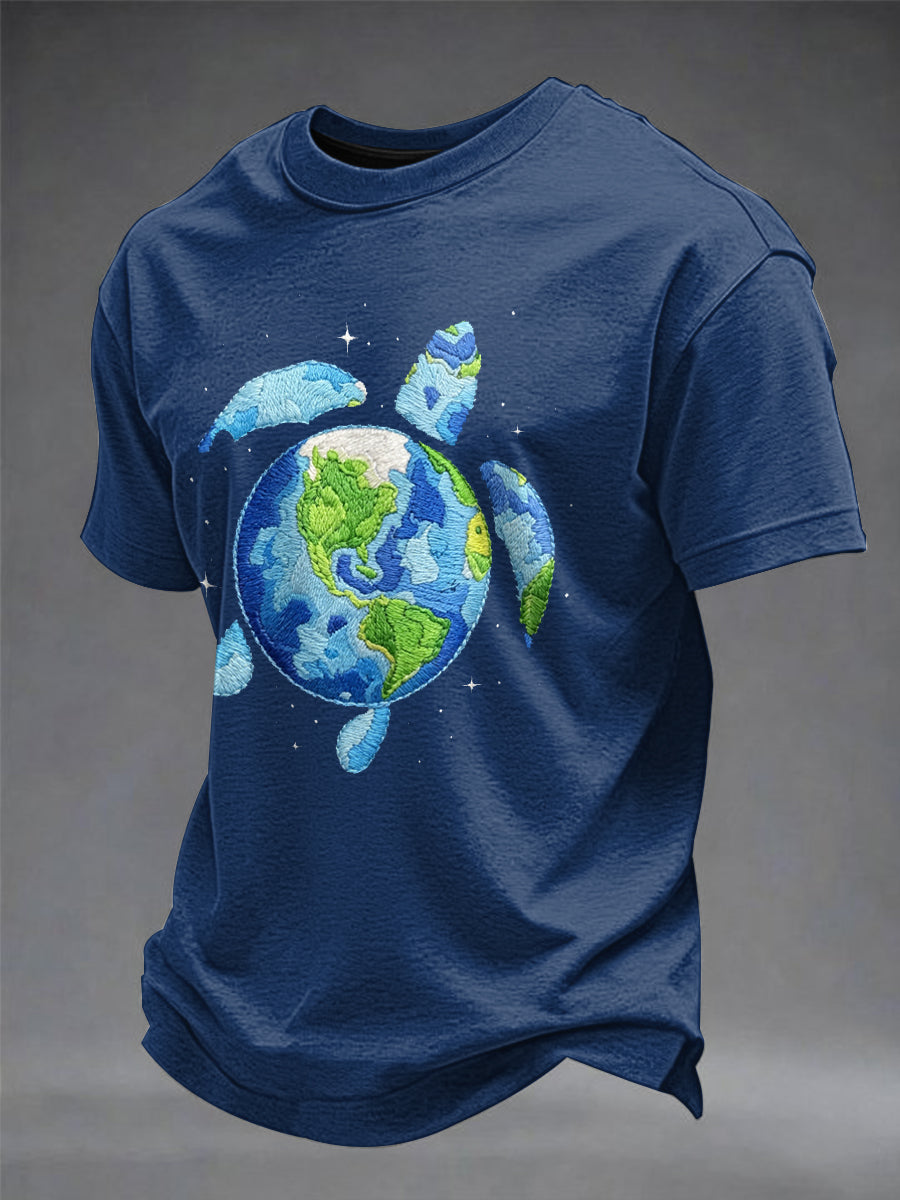 Men's World Ocean Day Printed T-shirt