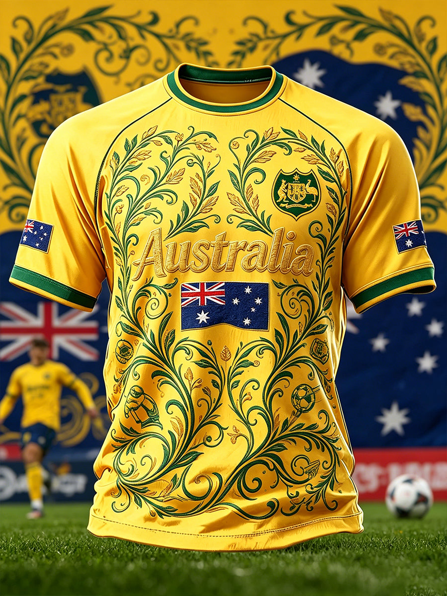 Men's Australian Football Short Sleeve T-Shirt