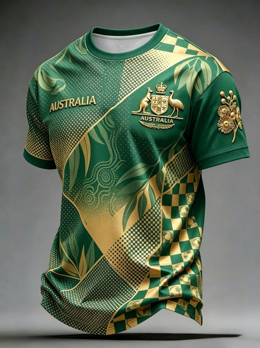 Men's Australian Football lovers short sleeves t-shirt