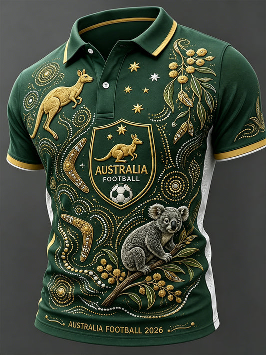 Men's Australia Football Short Sleeve Shirt
