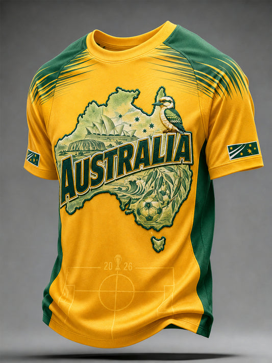 Men's Australia Football Short Sleeve Shirt