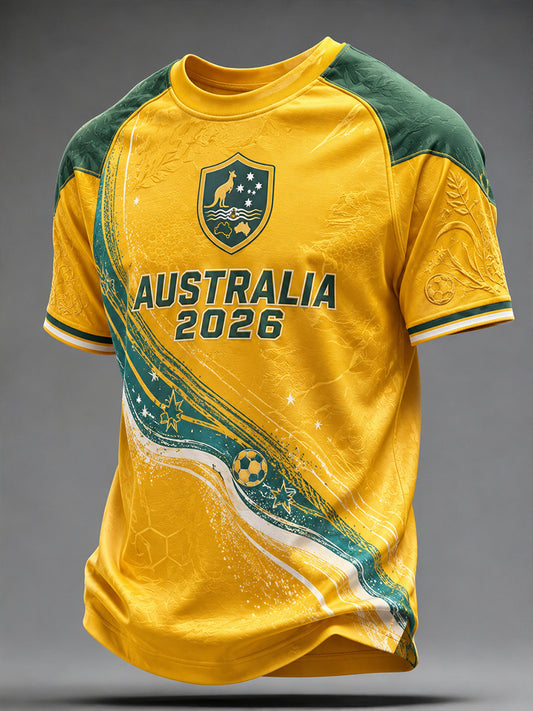 Men's Australia Footabll Short Sleeve Shirt