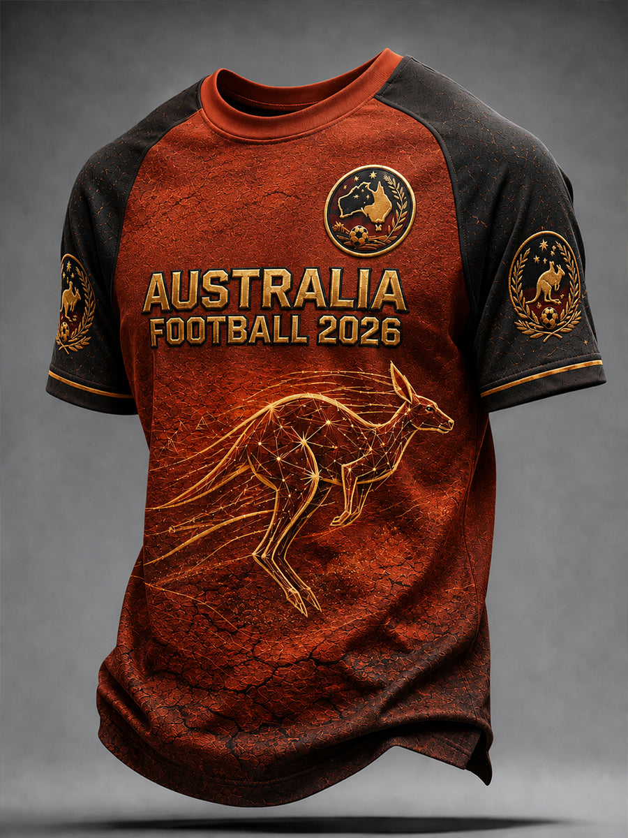 Men's Australia Footabll Short Sleeve Shirt