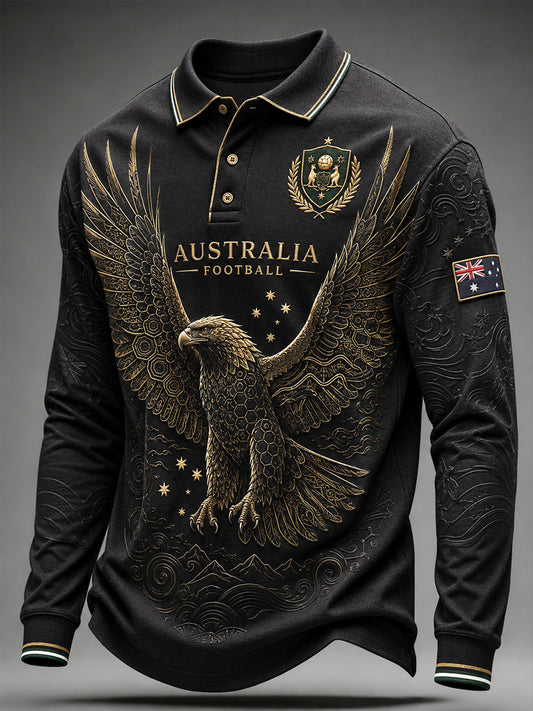 Men's Australia Football Long Sleeve Shirt