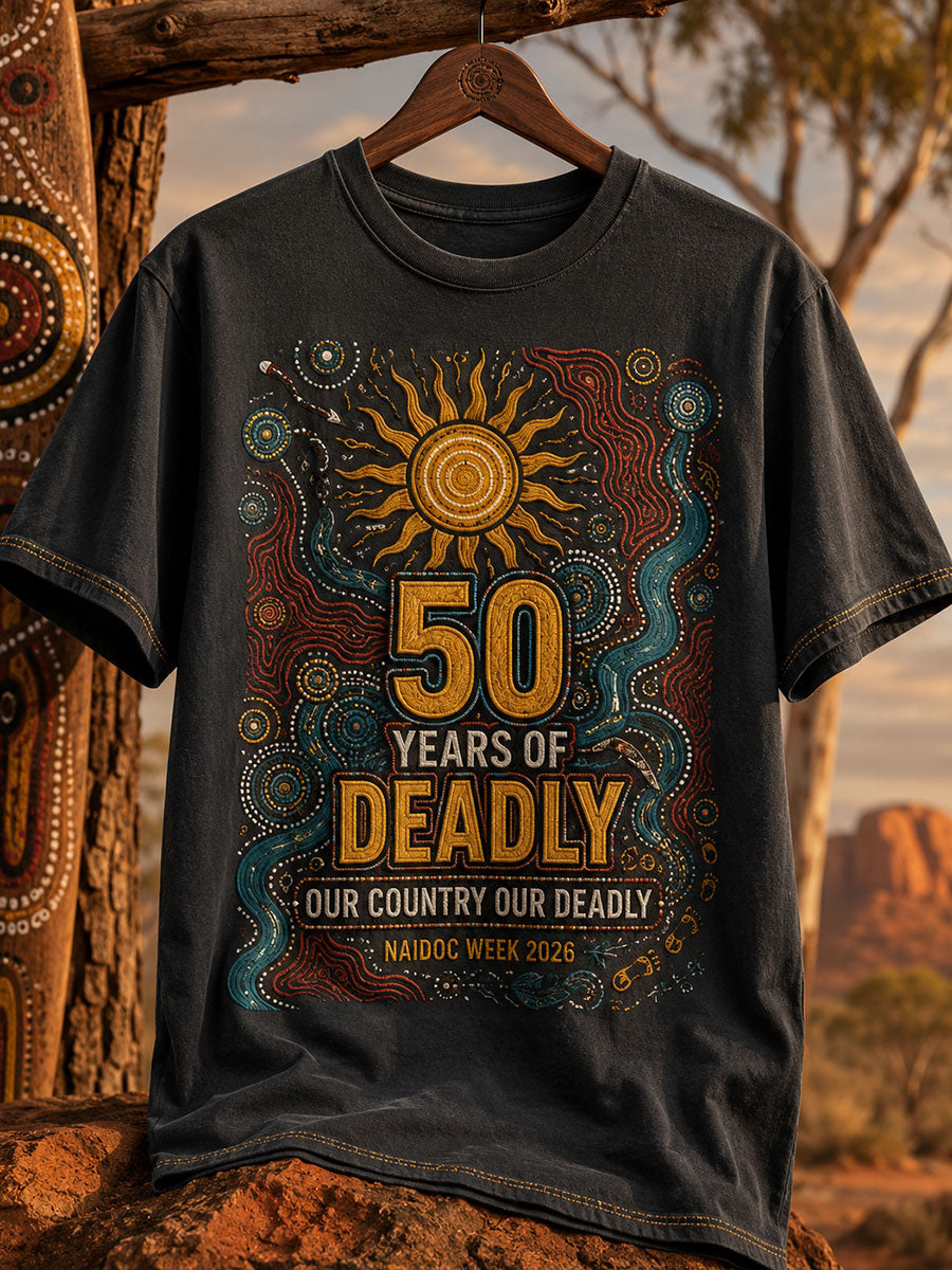Unisex Australian Aboriginal Culture Art Printed T-Shirt