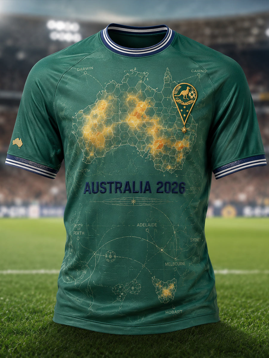 Men's Australia Football Short Sleeves T-Shirt