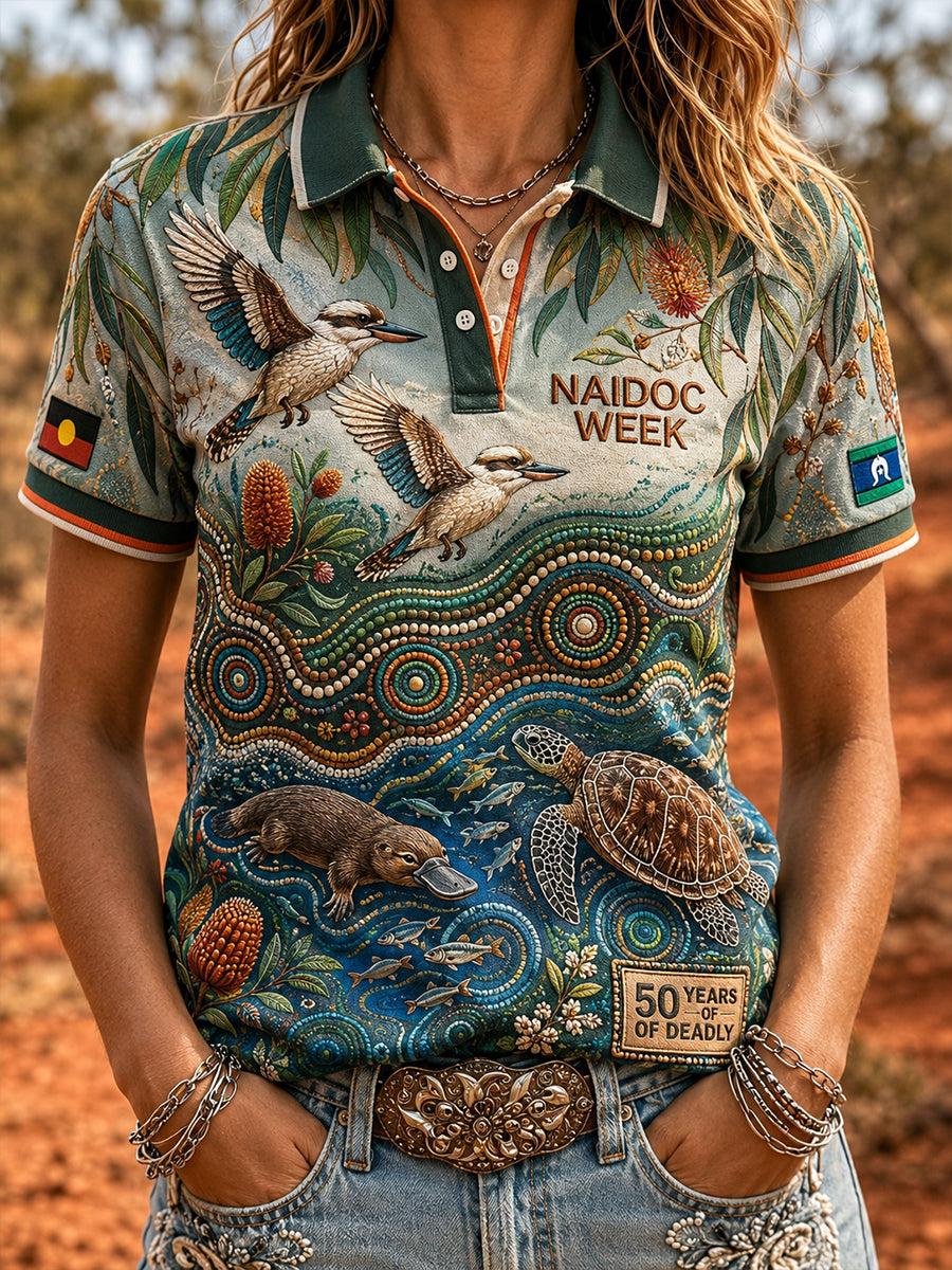 Women's Australia Naidoc Week Polo T-Shirt