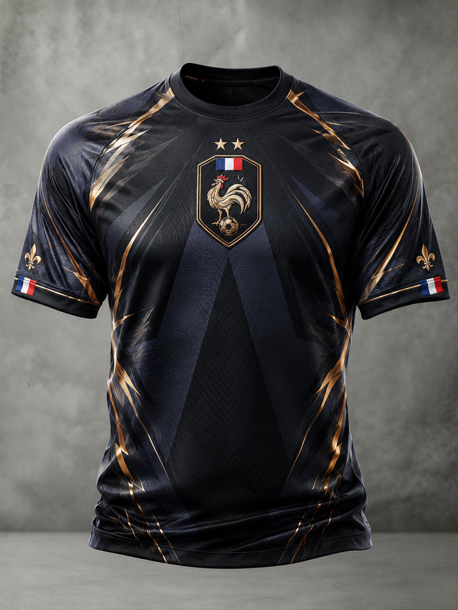 Men's France Football Short Sleeve T-Shirt