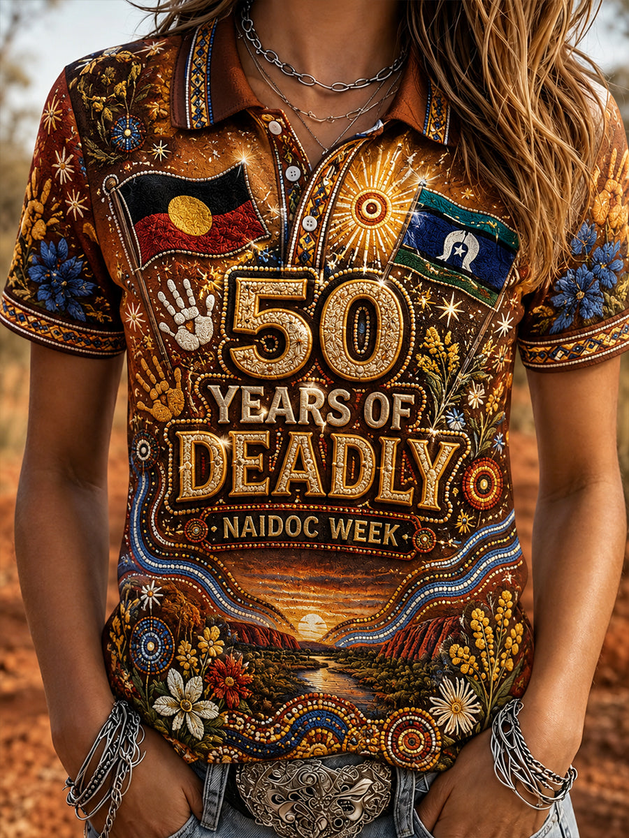 Women's Australia Naidoc Week Polo T-Shirt