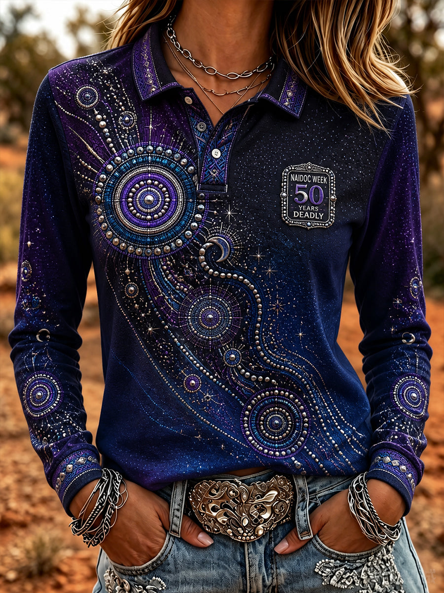 Women's Australia Naidoc Week Long-Sleeve Polo Shirt
