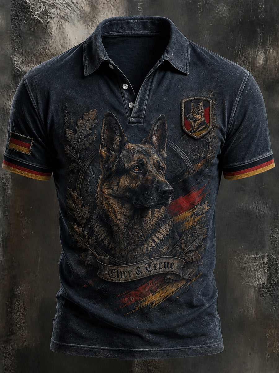 Men's German Shepherd Printed Shirt