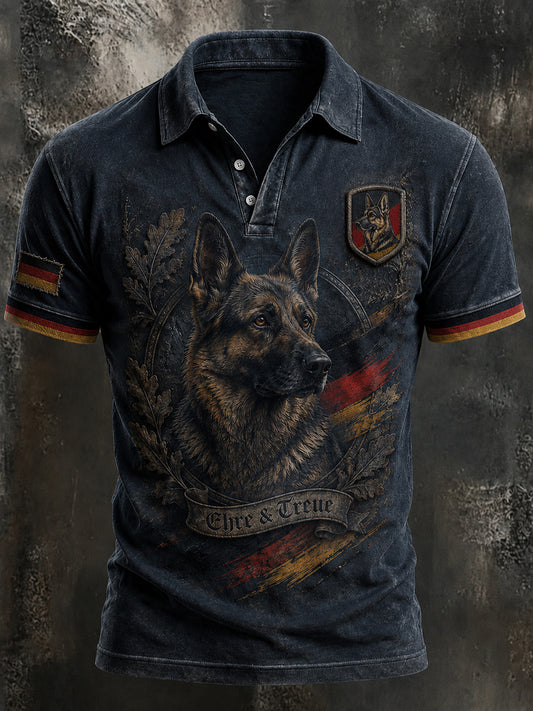 Men's German Shepherd Printed Shirt