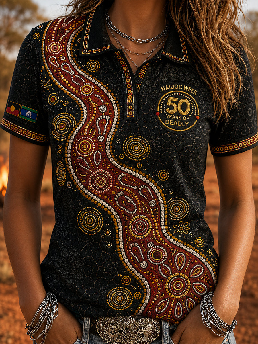Women's Australia Naidoc Week Polo T-Shirt