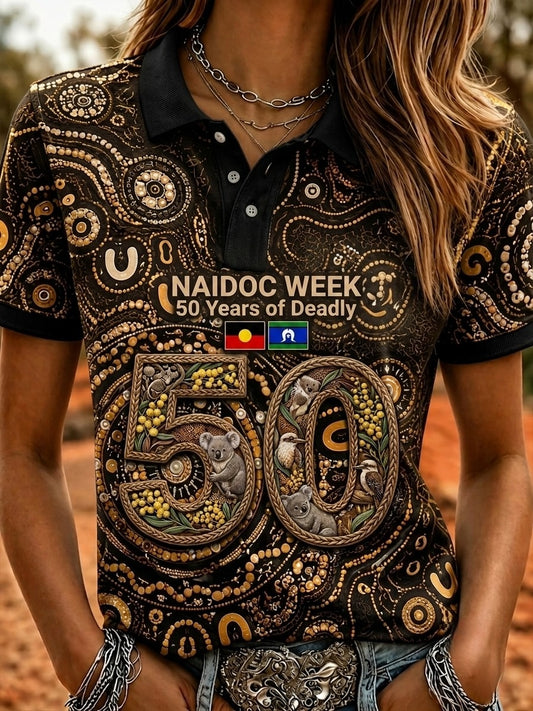 Women's Australia Naidoc Week Polo T-Shirt