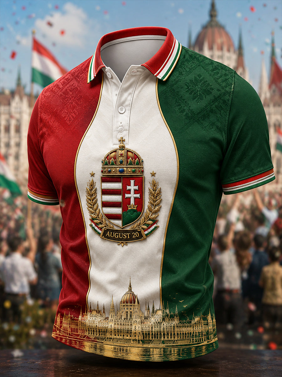 Men's Hungary Saint Stephen Short Sleeves T-Shirt