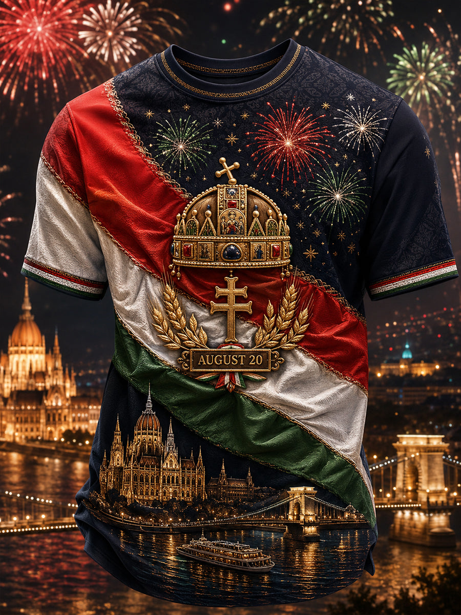 Men's Hungary Saint Stephen Short Sleeves T-Shirt