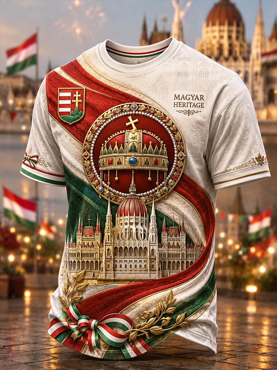 Men's Hungary St. Stephen's Day Short Sleeves T-Shirt