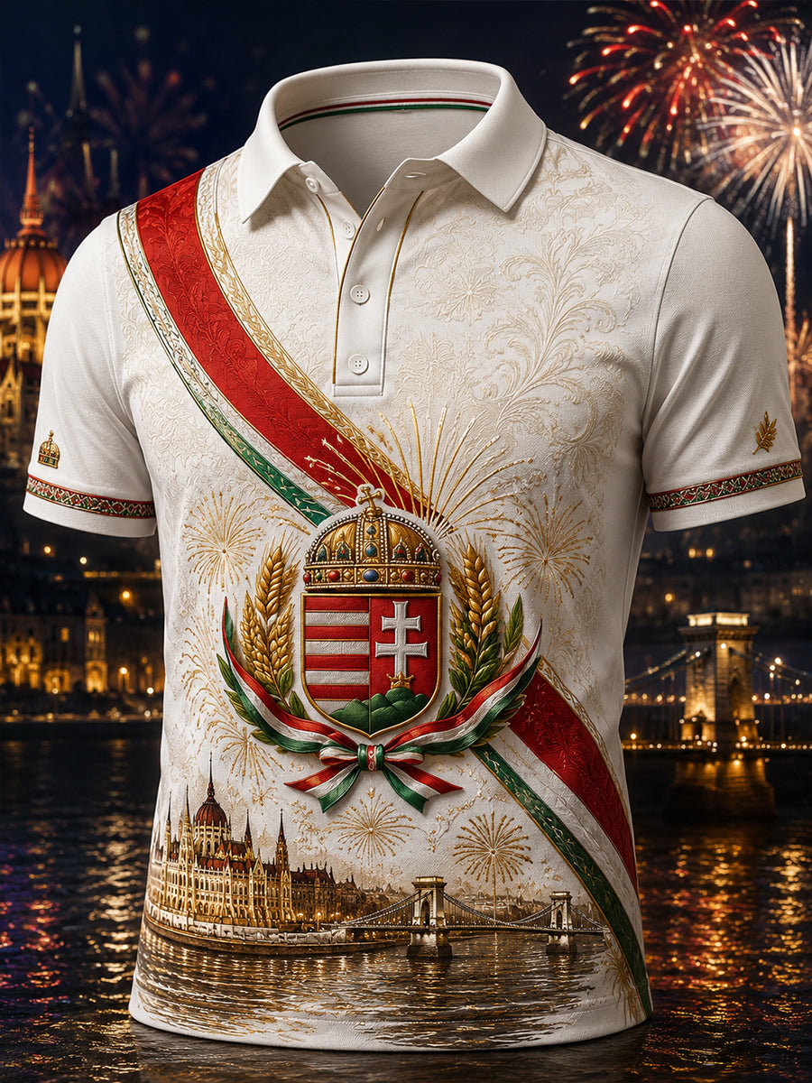 Men's Hungary St. Stephen's Day Short Sleeves T-Shirt