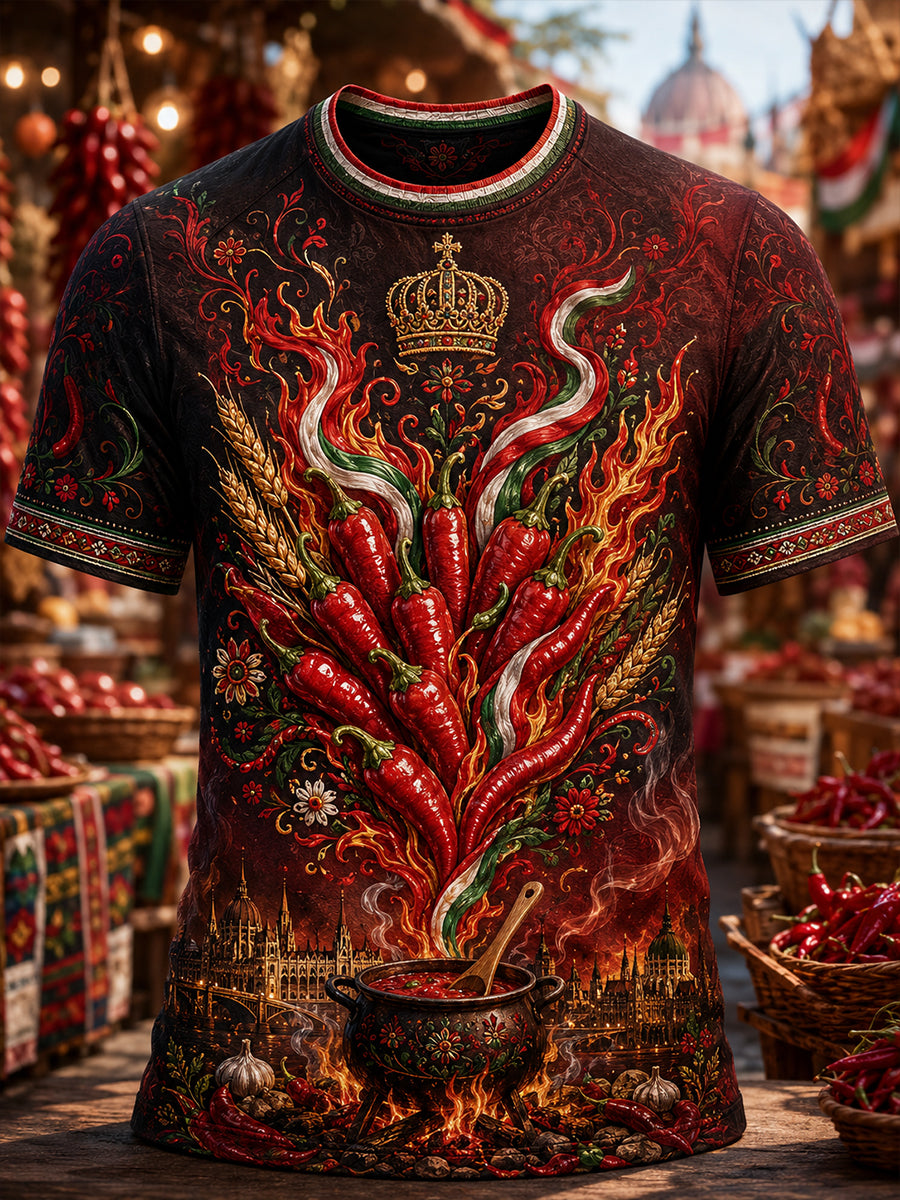 Men's Hungary St. Stephen's Day Short Sleeves T-Shirt