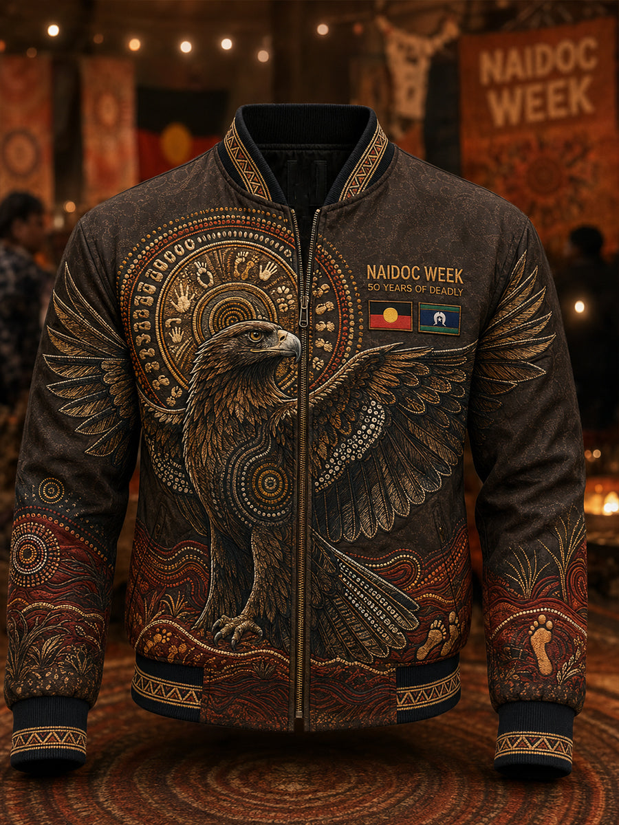 Men's Australia Naidoc Week Printed Monkey Jacket