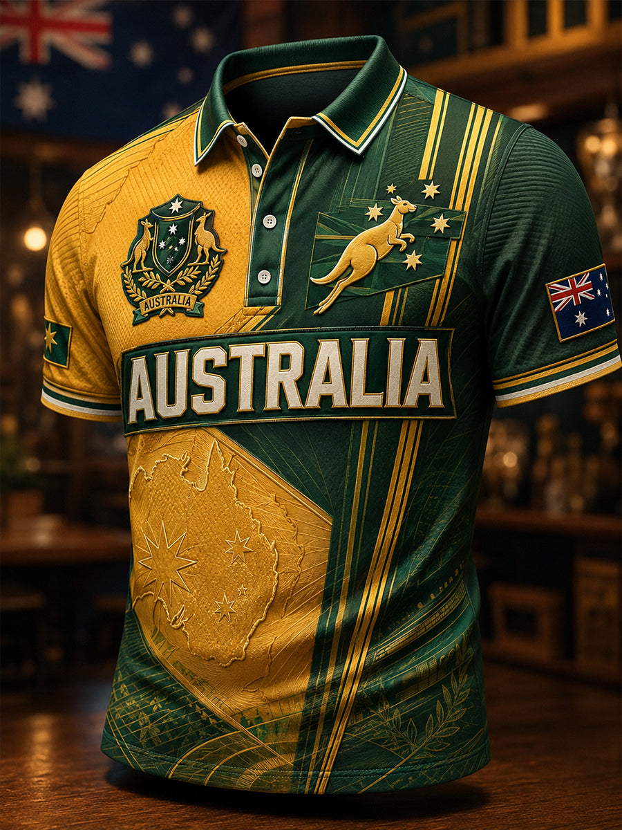 Men's Australia Flag Short Sleeve Shirt