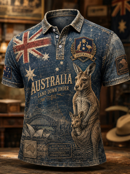 Men's Australia Flag Short Sleeve Shirt
