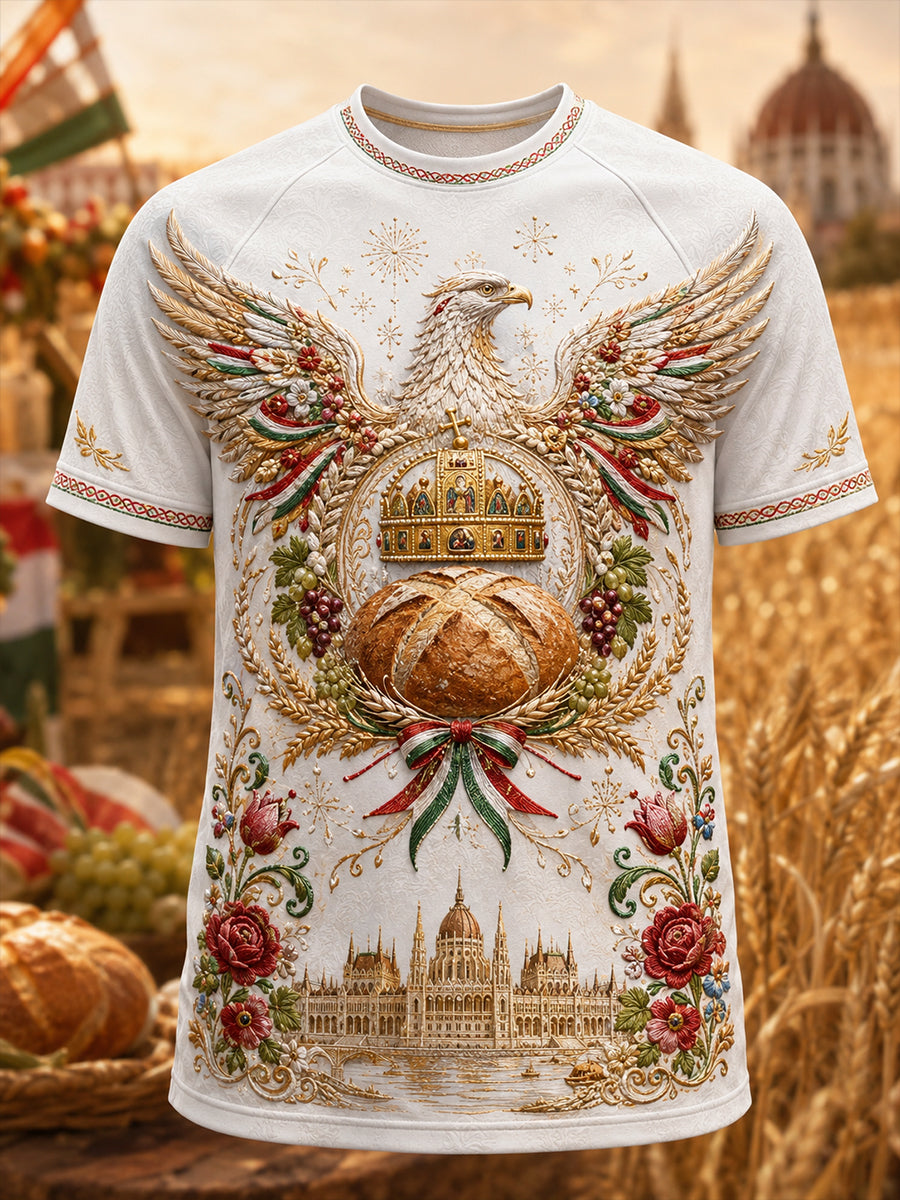Men's Hungary St. Stephen's Day Short Sleeve T-Shirt