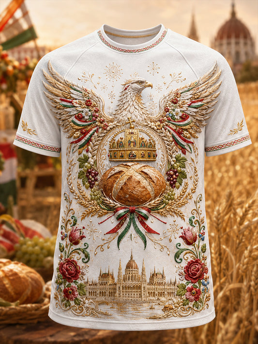 Men's Hungary St. Stephen's Day Short Sleeve T-Shirt