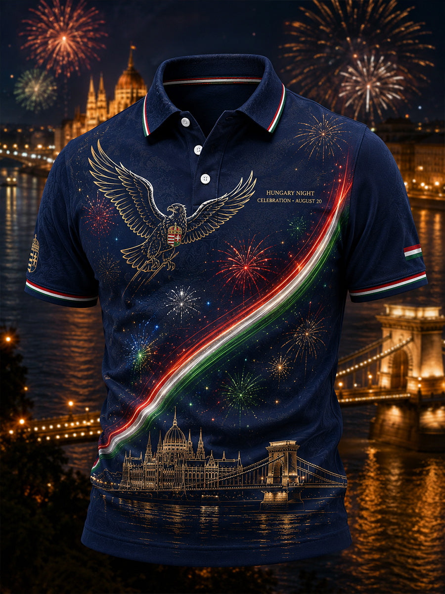 Men's Hungary St. Stephen's Day Short Sleeve Shirt