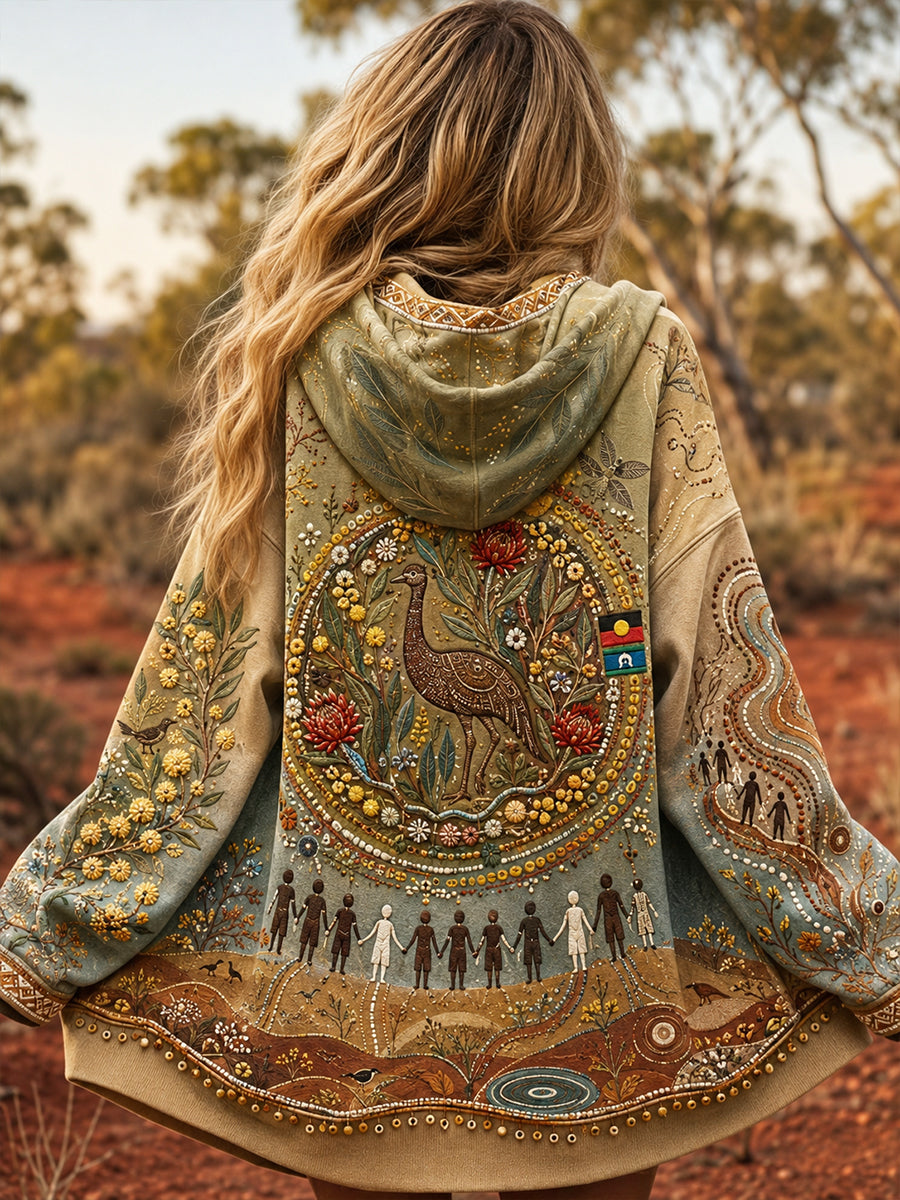 Women's Australia Naidoc Week  Zip-Up Hoodie