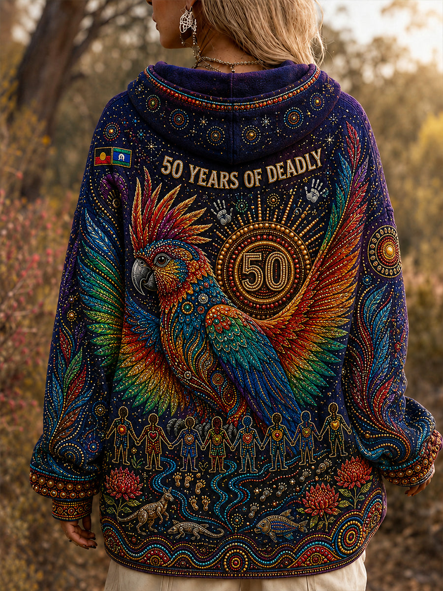 Women's Australia Naidoc Week  Zip-Up Hoodie
