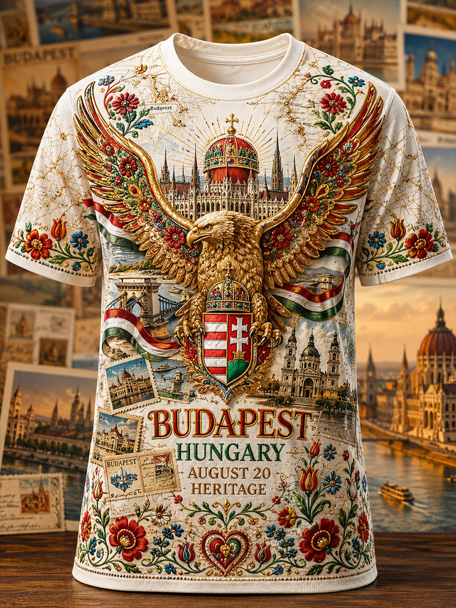 Men's Hungary St. Stephen's Day Short Sleeves T-Shirt